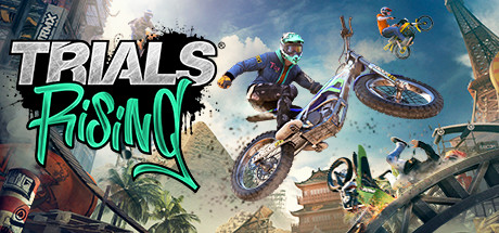 Official Steam store header banner for Trials Rising, RedLynx's most recent mainline Trials game