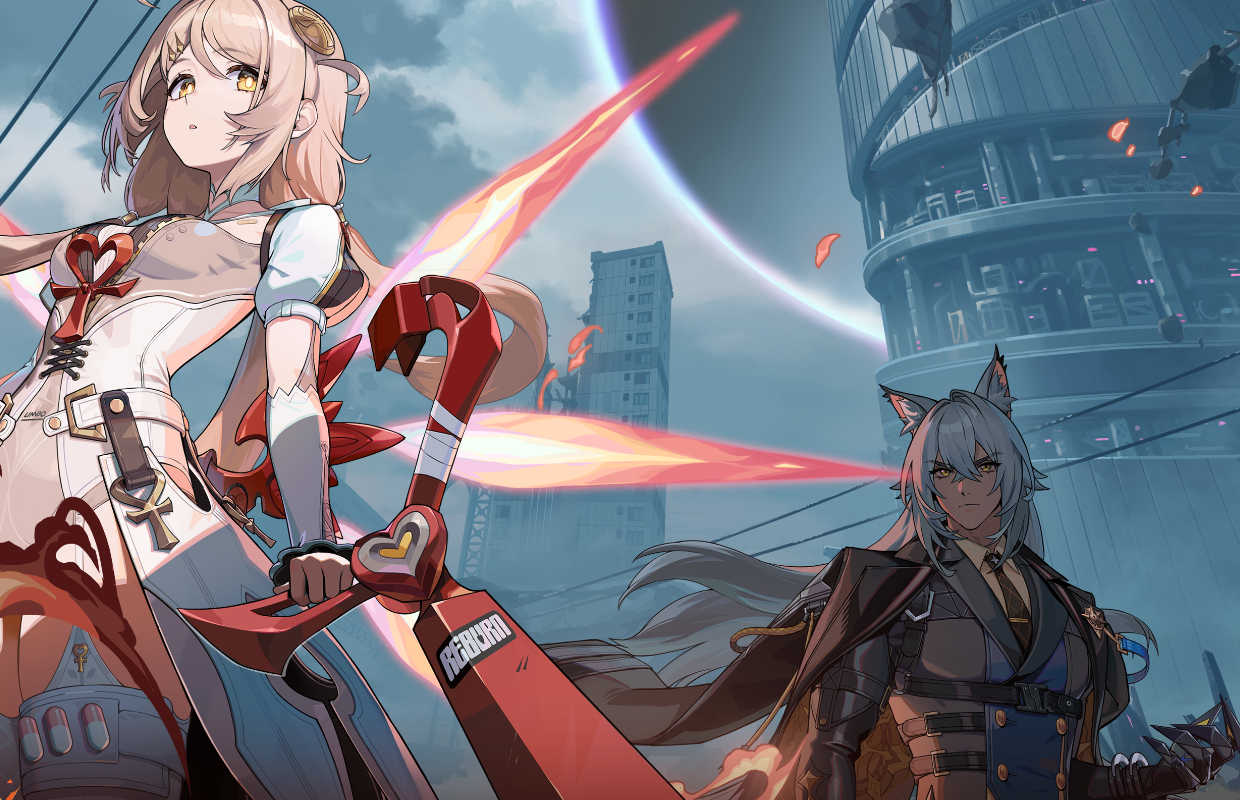 Official Zenless Zone Zero key art for Version 3.3 'Journey to the Sky,' featuring Phoenix and Severian